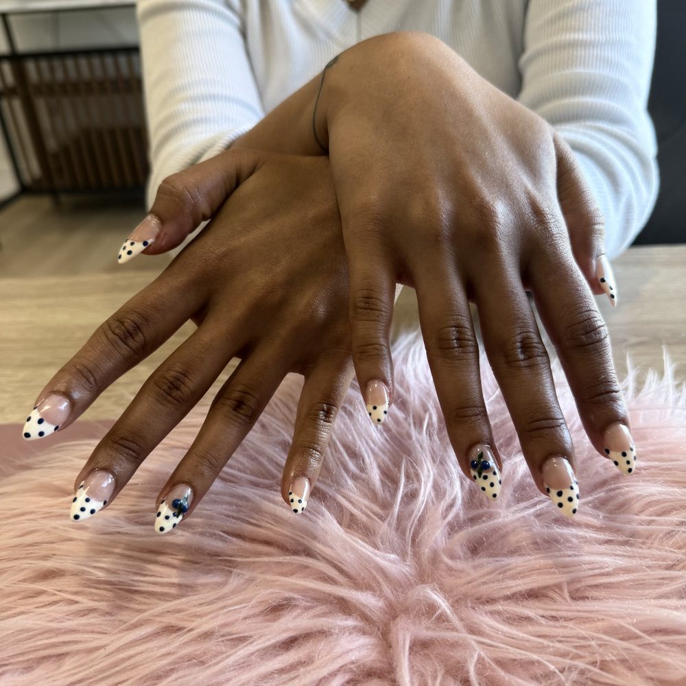 Hand-painted nail art design by Shaz Nailed It